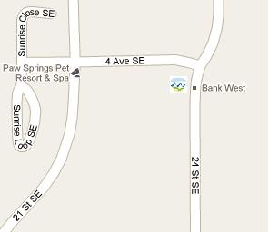 Bank West HQ Location Map