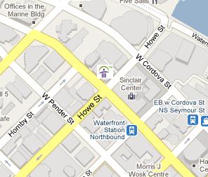 Citizens Bank of Canada HQ Location Map