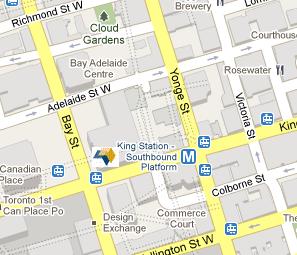 Dundee Bank of Canada HQ Location Map