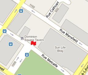 National Bank of Canada HQ Location Map