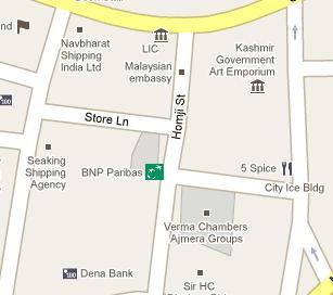 BNP Paribas India HQ Location Map