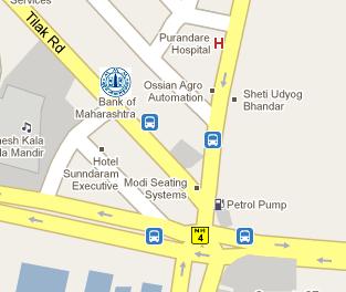 Bank of Maharashtra HQ Location Map