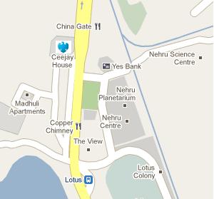 Barclays Bank India HQ Location Map