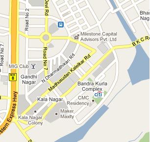 Citibank India HQ Location Map