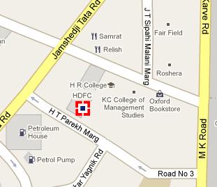 HDFC Bank HQ Location Map