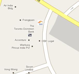 Mashreq Bank India HQ Location Map