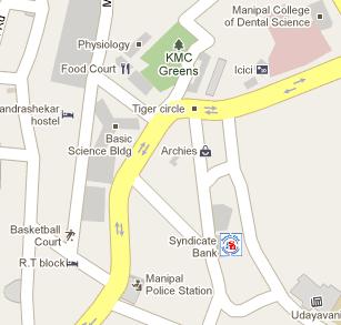 Syndicate Bank HQ Location Map