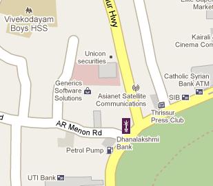 Dhanlaxmi Bank HQ Location Map