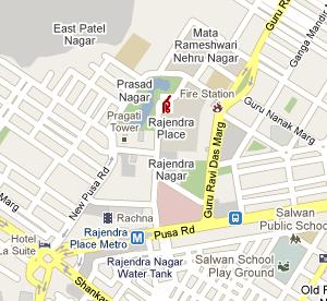 Punjab & Sind Bank HQ Location Map