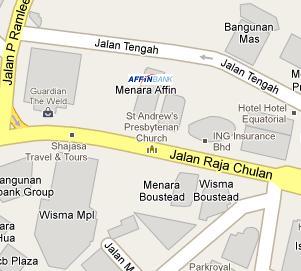 Affin Bank HQ Location Map