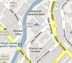 Bank Muamalat HQ Location Map