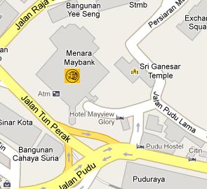 Maybank HQ Location Map