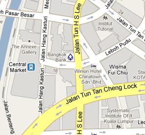 Bangkok Bank Malaysia HQ Location Map