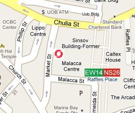 Bank of Singapore HQ Location Map