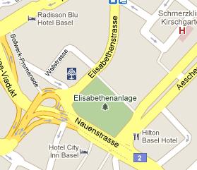 Bank Sarasin HQ Location Map