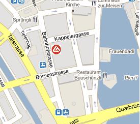 EFG Bank HQ Location Map