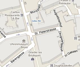 Julius Bär HQ Location Map