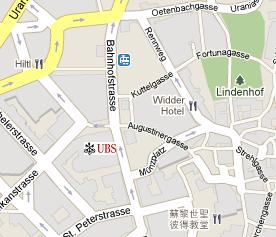 UBS HQ Location Map