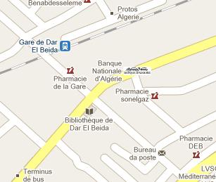 Bank of Algeria HQ Location Map