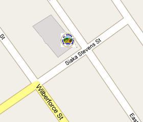 Bank of Sierra Leone HQ Location Map