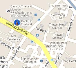 Bank of Thailand HQ Location Map