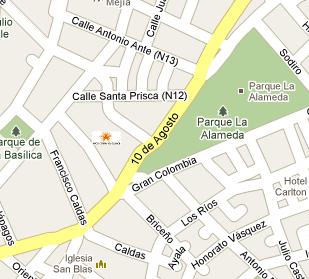 Central Bank of Ecuador HQ Location Map