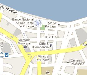Central Bank of São Tomé and Príncipe HQ Location Map