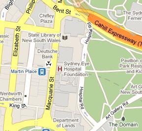 Reserve Bank of Australia HQ Location Map