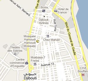 Central Bank of Djibouti HQ Location Map