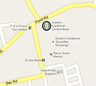 ECCB HQ Location Map